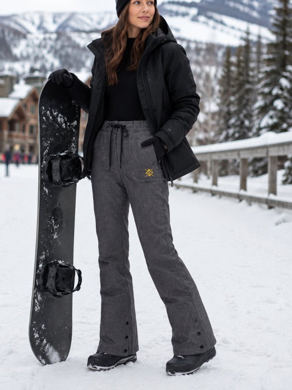 NWT NOMIS Women’s Y2K Snowboard Ski Pants Gray Size Large